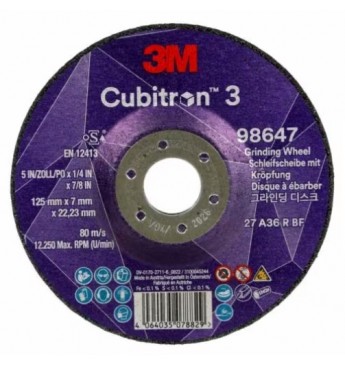 3M Cubitron™ 3 grinding wheel 125mm x7mm
