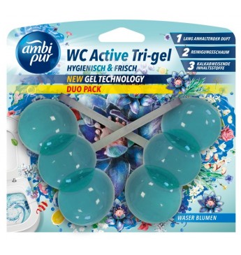 ~AMBI PUR Gēla WC bloks Water Flowers 2x45 g