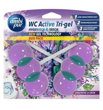 AMBI PUR gel WC blocks Hyacinthus&Green 2x45 g