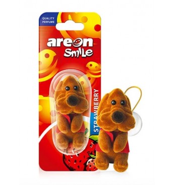 AREON auto gaisa atsvaidzinātājs Smile toy Brown Dog-Strawberry
