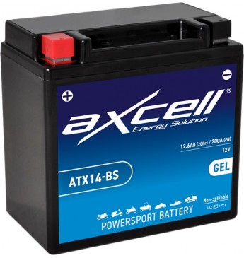 AXCELL GEL BATT. ATX14-BS, With Acid