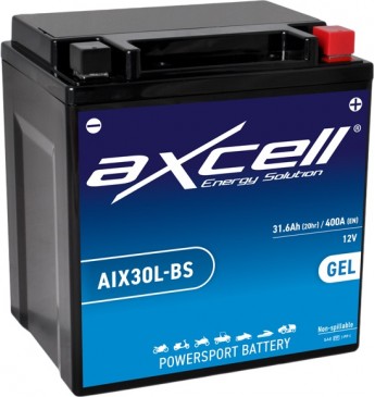 Axcell GEL 30Ah 400A -/+ 12V akumuliatorius 166x126x173mm  