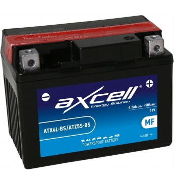 AXCELL MF BATTERY-ATX4L-BS, With Acid