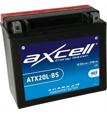 AXCELL MF BATTERY-ATX20L-BS,With Acid