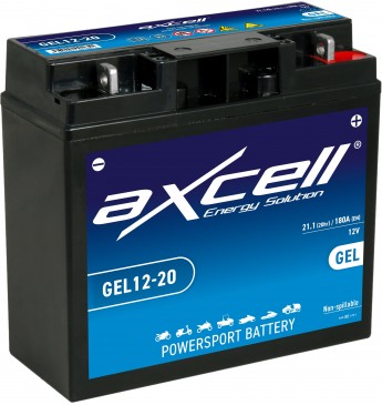 AXCELL Garden GEL 20Ah 180A -/+ 12V 182x77x168mm