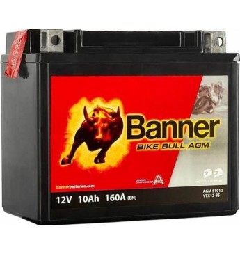 Akum. Banner 10Ah Bike Bull AGM 12V 160A 150x87x131mm