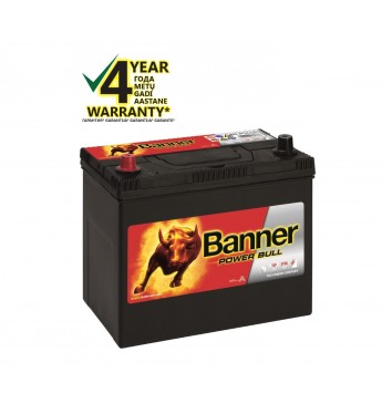 BANNER POWER BULL Ca/Ca akum. 12V, 45Ah, 390En 238x129x203/225mm