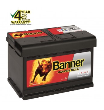 BANNER POWER BULL Ca/Ca akum. 12V, 72Ah, 670En 278x175x175mm