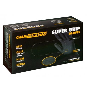 Nitrila cimdi super grip M melni (80gb.)