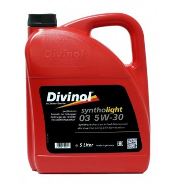 Syntholight DIVINOL 03 5W-30 5 l, ACEA A3/B4/C3 VW 504.00/507.01