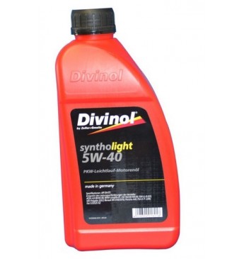 DIVINOL Syntholight 5W40 Sintētiskā eļļa SN/CF, 1L