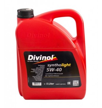 DIVINOL Syntholight 5W40 Sintētiskā eļļa SN/CF, 5L