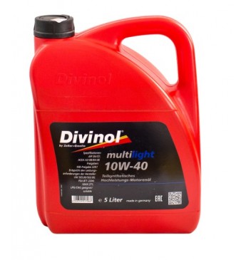 DIVINOL Multilight 10W40 Motoreļļa SN/CF, 5L