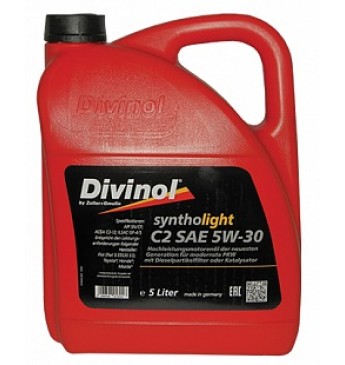 DIVINOL Syntholight C2 5W30 Hidrokrekinga motoreļļa SN/CF, 5L