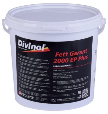 DIVINOL Fett Garant 2000 EP Plus Plastiska smēre uz litija bāzes, 5kg