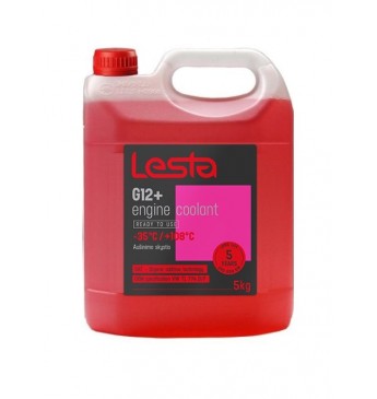 LESTA Antifrīzs G12 -35°C, 5kg sarkans
