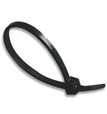 Cable strap UV 150mm x 3.6mm black, 100 pcs.