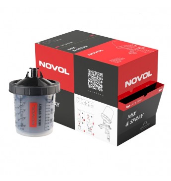 Mix&spray UV konteiners ar vāku 600ml, 125µ (50 gab.)