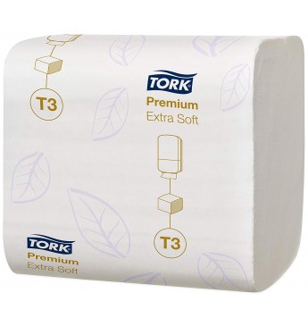 Tork Premium Folded toilet paper, T3, 252 sheets, 2 ply, white