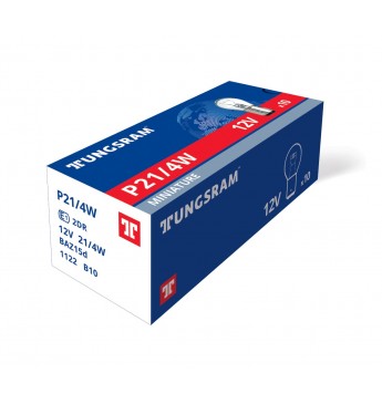 ~GE auto spuldze 12V P21/4W BAZ15D, kārbā 10gab